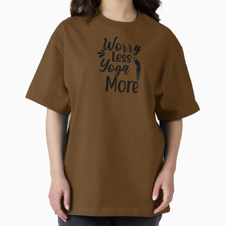 Yoga Sayings Worry Less Yoga More Motivational Quote by SoccaTamam