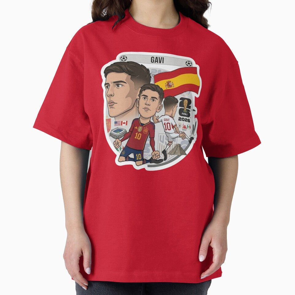 Gavi Spain National Team Football Cartoon Illustration by Deviantfant