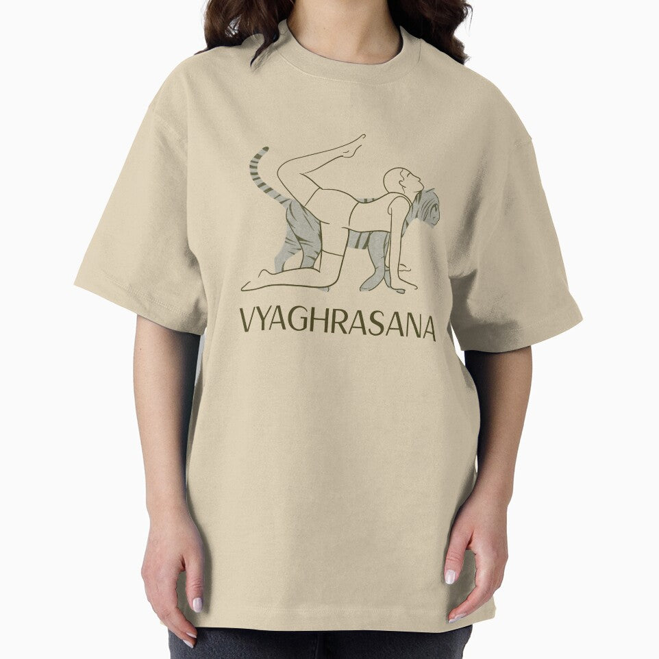 Tiger Yoga Pose Vragrhasana – Strength and Balance Yoga Design by WellspringXflow