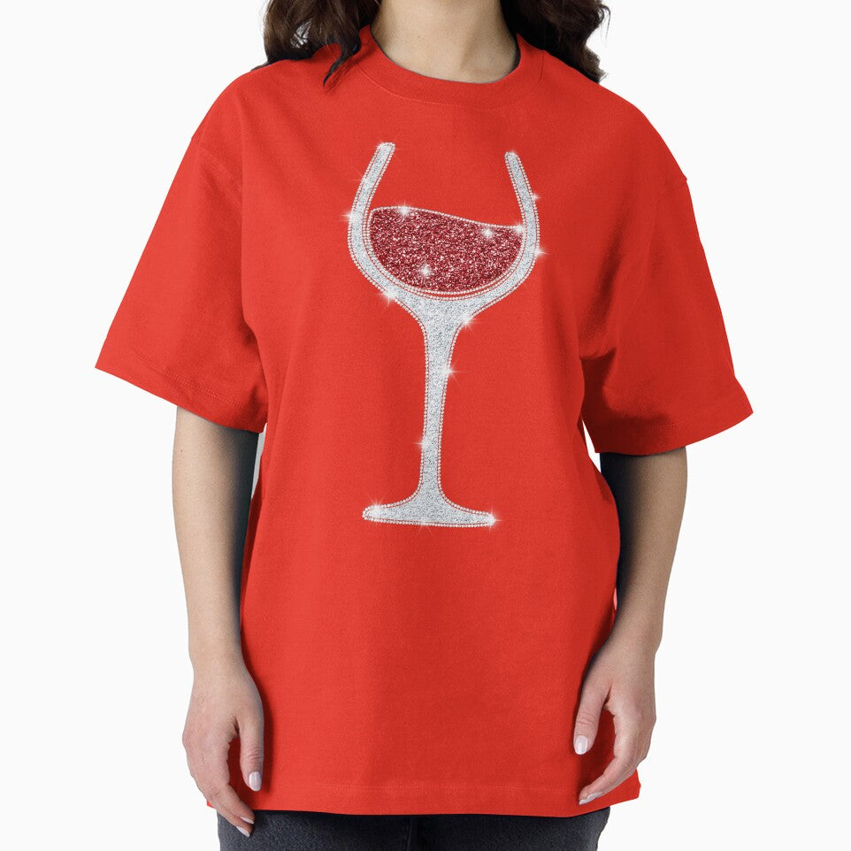 Burgundy Red Wine Glass, Funny Christmas T-Shirt by evaspark