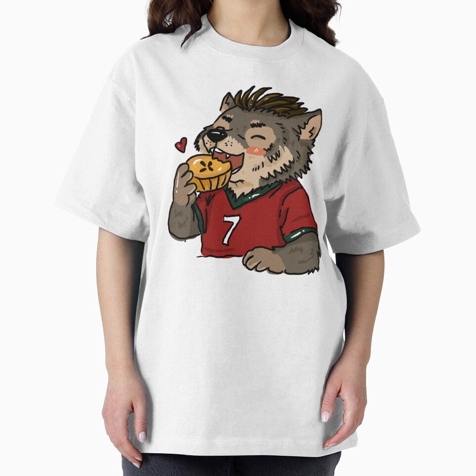 Cute Portugal Wolf Eating Pastel de Nata | Football Animal Sticker by chupichapa