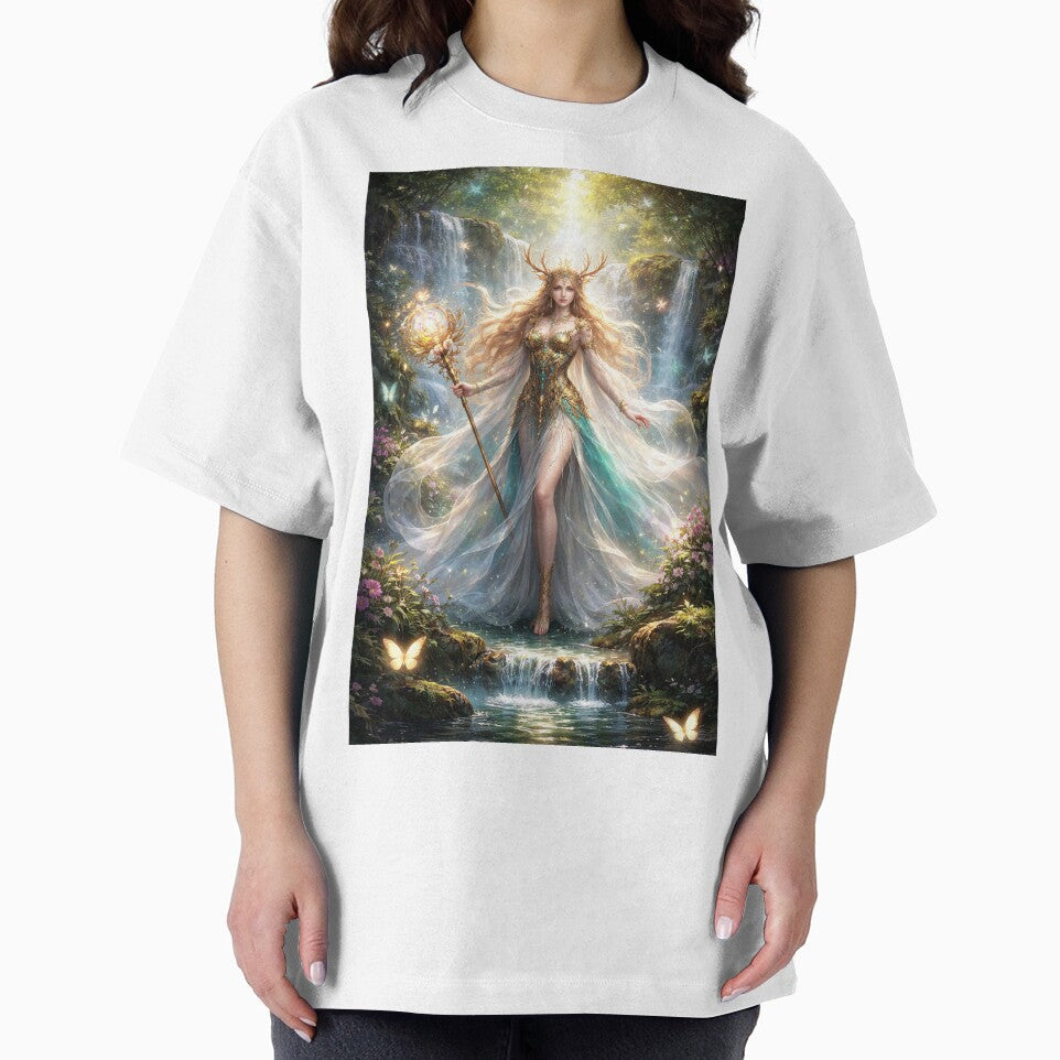 Forest Goddess of Light – Magical Fantasy Nature Artwork by DrizzyV