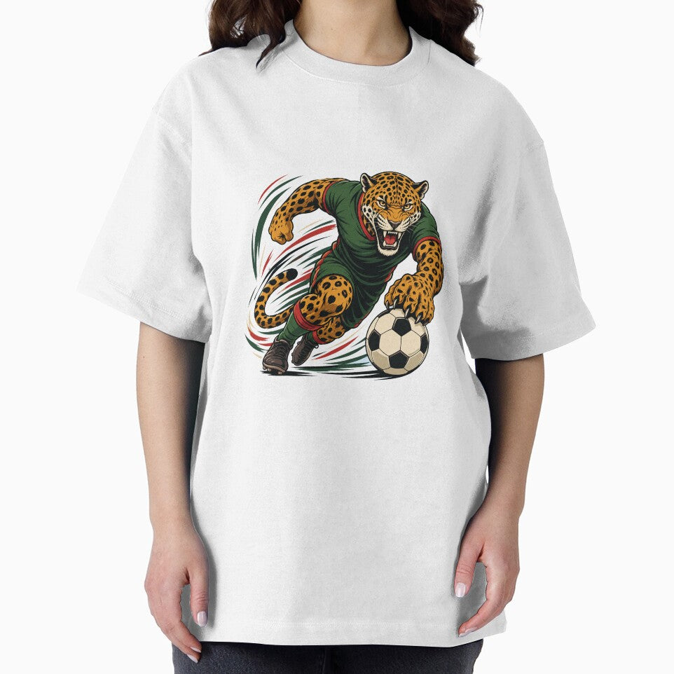 Mexico Jaguar Soccer T-Shirt | Wild Cat Football Design by wizooo411