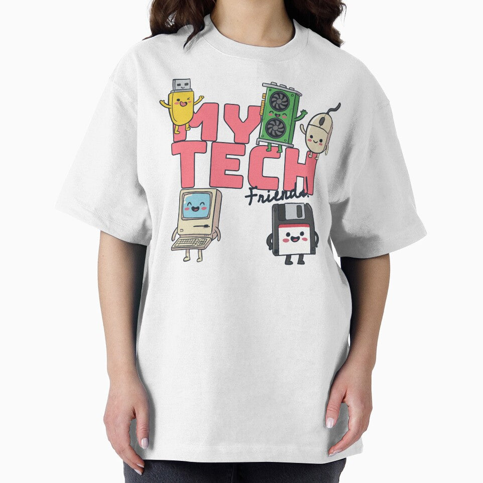 My Tech Friends–Cute Retro Technology Characters Funny Geek Design by EzekRenne