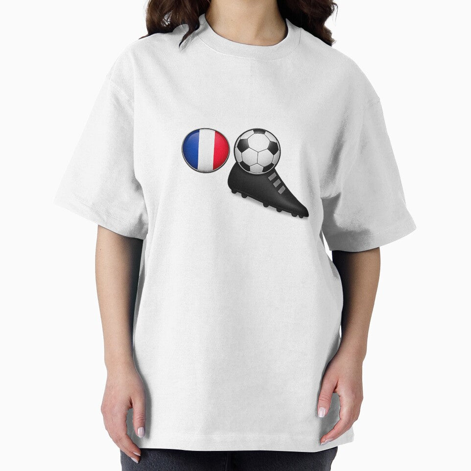 France Football Power Kick – Tricolour Soccer Boot & Ball Design by thesmilngnature