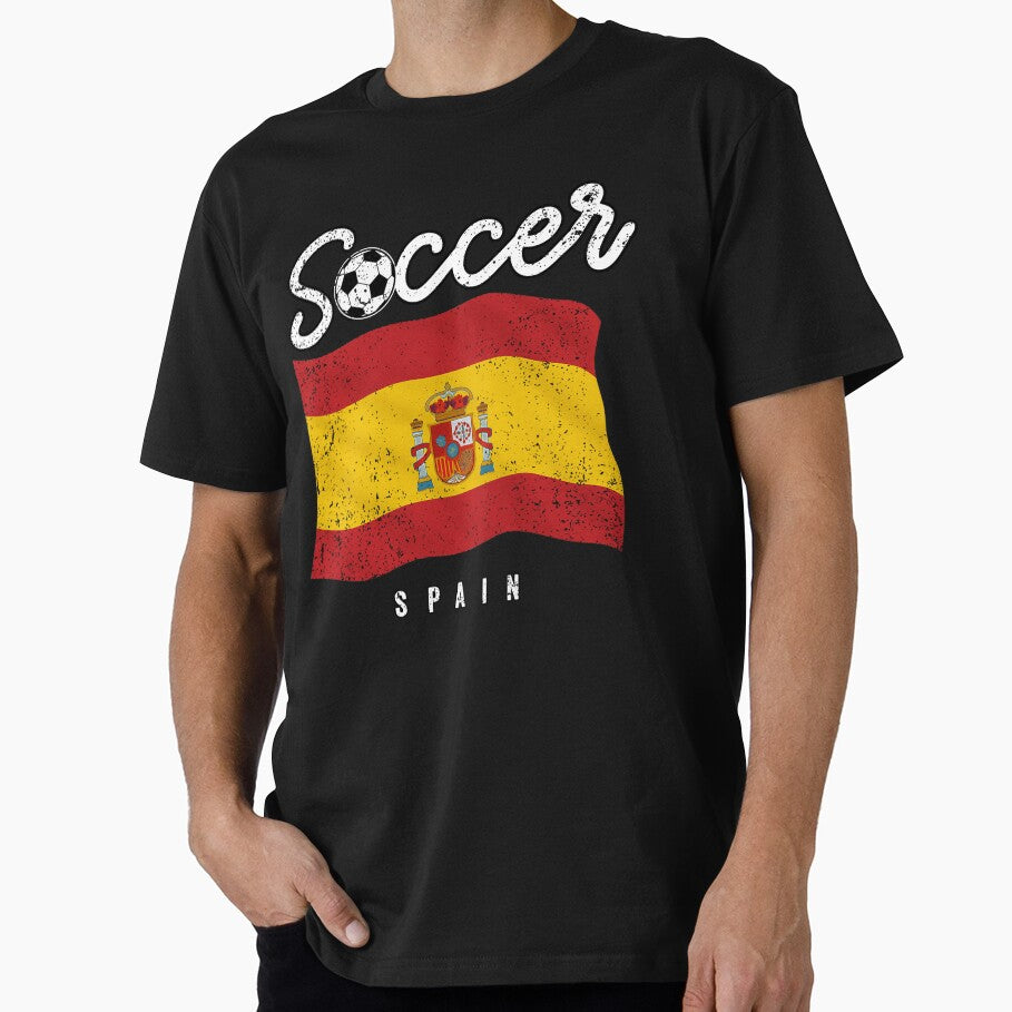 SOCCER TEAMS BIG FLAG - SPAIN - Fans and Teams for Men and Women T-shirt by wallsandpatts