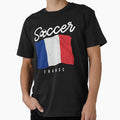 SOCCER TEAMS BIG FLAG - FRANCE - Fans and Teams for Men and Women T-shirt by wallsandpatts