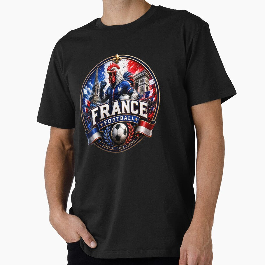 France Football Badge Logo – Hardcore Fan Soccer Crest by TKOprintdesigns