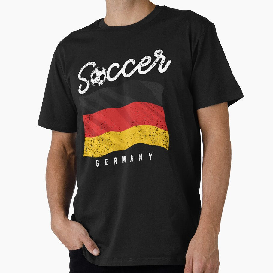 SOCCER TEAMS BIG FLAG - GERMANY - Fans and Teams for Men and Women T-shirt by wallsandpatts
