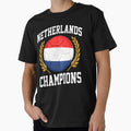 SOCCER BALL FLAG CHAMPIONS - NETHERLANDS - Fans and Teams for Men and Women T-shirt by wallsandpatts