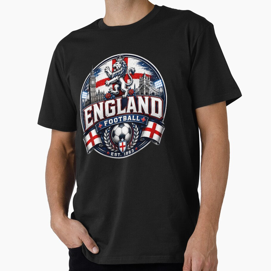 England Football Badge Logo – Hardcore Soccer Supporter Tee by TKOprintdesigns