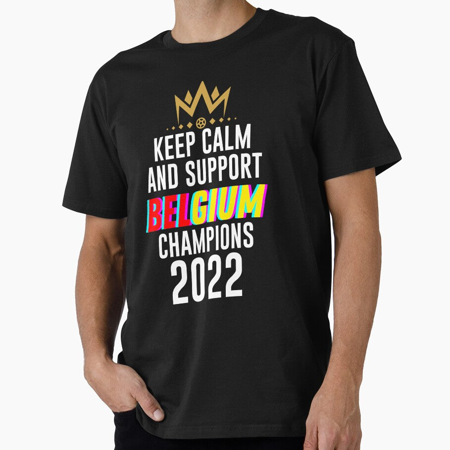 Keep calm and support belgium | belgium soccer team 2022 champions | belgium soccer team qatar by wear4gamers