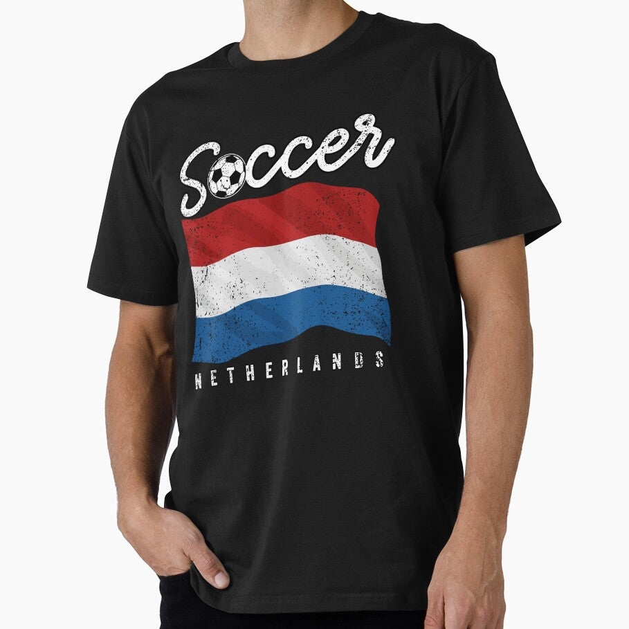 SOCCER TEAMS BIG FLAG - NETHERLANDS - Fans and Teams for Men and Women T-shirt by wallsandpatts