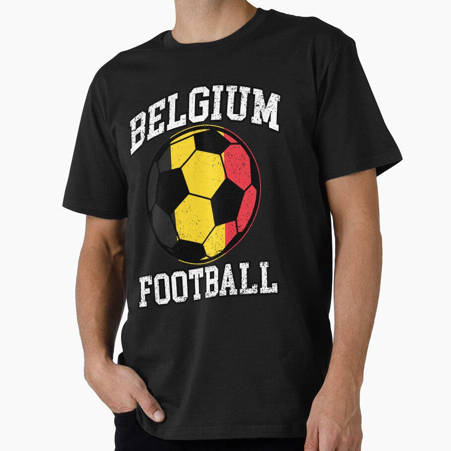 SOCCER BALL - BELGIUM | Soccer Fans and Teams for Men and Women t-shirt by wallsandpatts