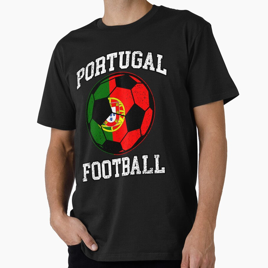 SOCCER BALL - PORTUGAL | Soccer Fans and Teams for Men and Women t-shirt by wallsandpatts
