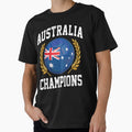 SOCCER BALL FLAG CHAMPIONS - AUSTRALIA - Fans and Teams for Men and Women T-shirt by wallsandpatts