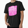 France Football Pink Typography Design | Modern National Soccer Artwork by TKOprintdesigns