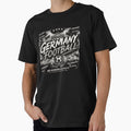 Germany Football Black White Typography Design | Modern Soccer Supporter Graphic by TKOprintdesigns