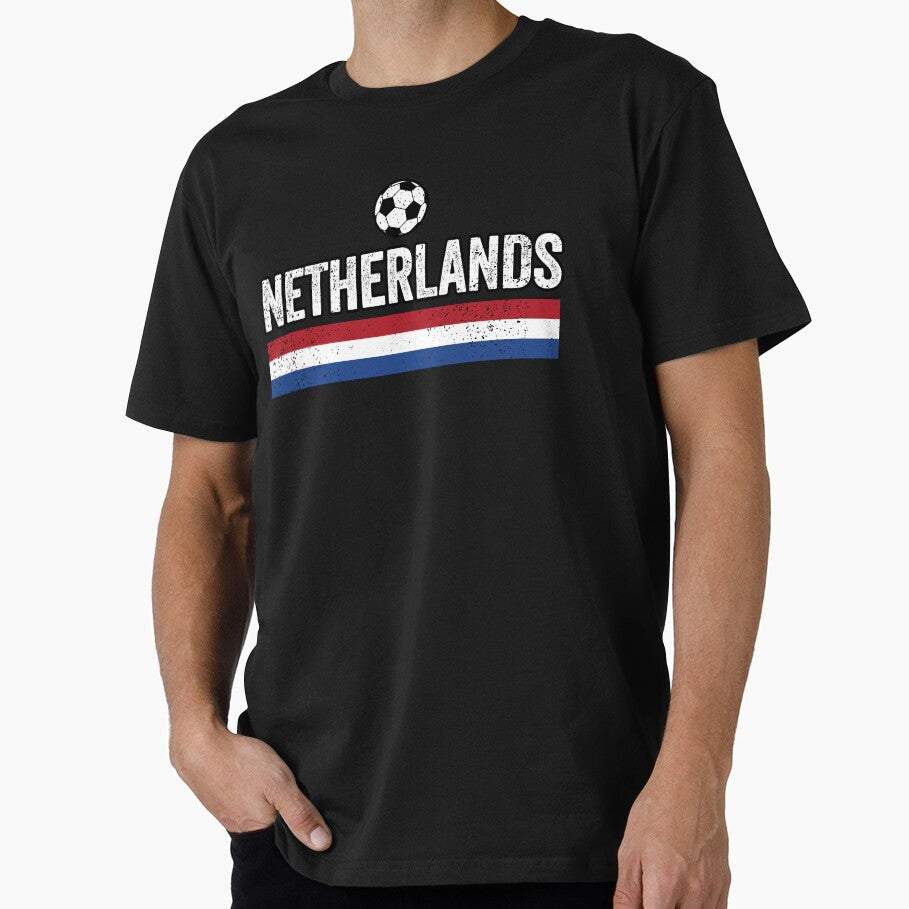 SOCCER TEAMS FLAG LINES - NETHERLANDS - Fans and Teams for Men and Women T-shirt by wallsandpatts