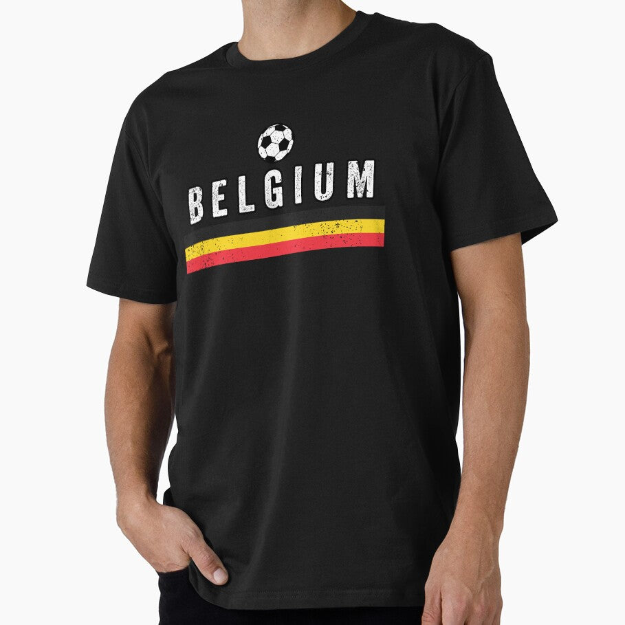 SOCCER TEAMS FLAG LINES - BELGIUM - Fans and Teams for Men and Women T-shirt by wallsandpatts