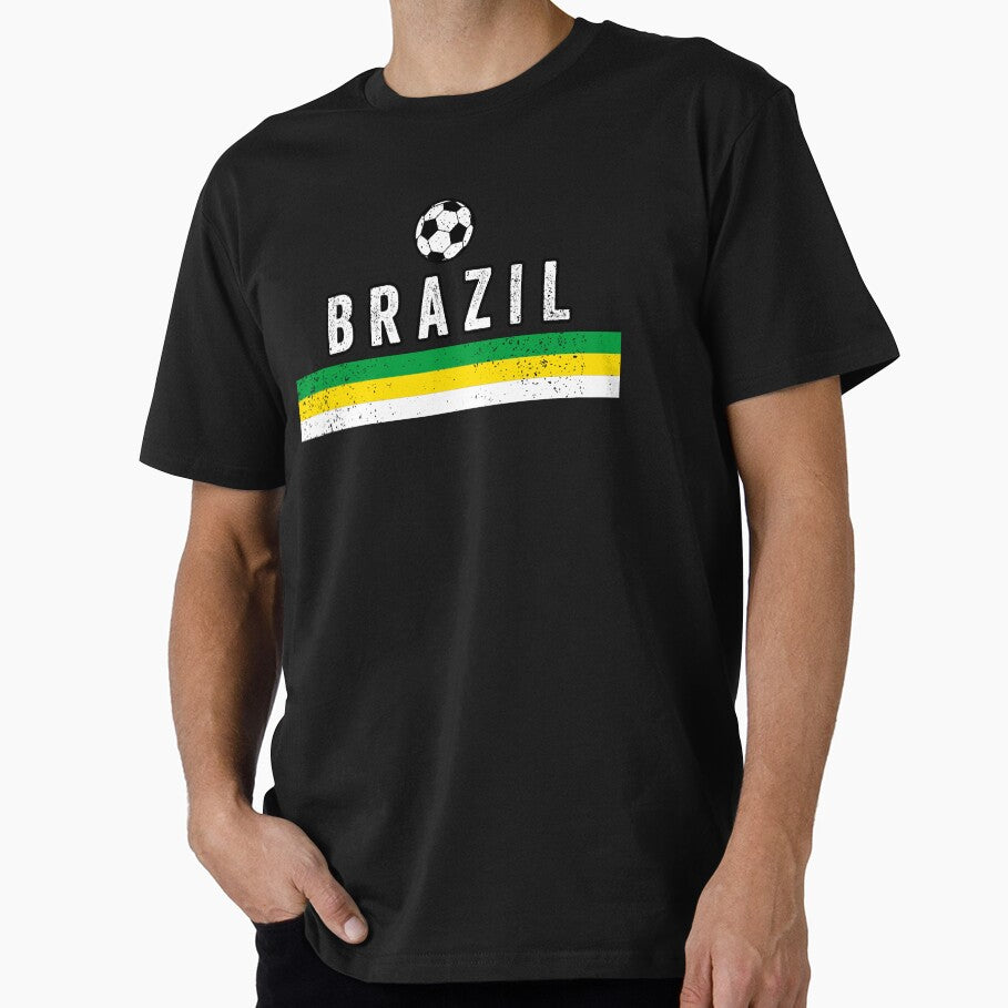 SOCCER TEAMS FLAG LINES - BRAZIL - Fans and Teams for Men and Women T-shirt by wallsandpatts
