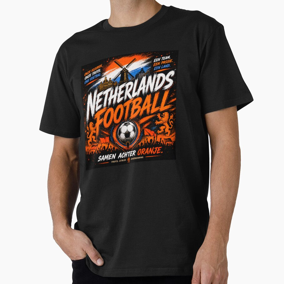 Netherlands Football Typography Design | Dutch Soccer Fan Artwork by TKOprintdesigns