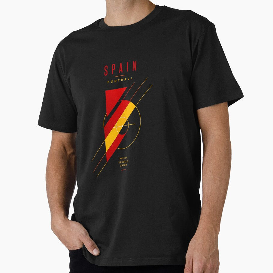 Spain Football Ultra Modern Color Punch Minimal Soccer Design by TKOprintdesigns