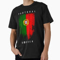 SOCCER TEAMS VERTICAL FLAG - PORTUGAL - Fans and Teams for Men and Women T-shirt by wallsandpatts