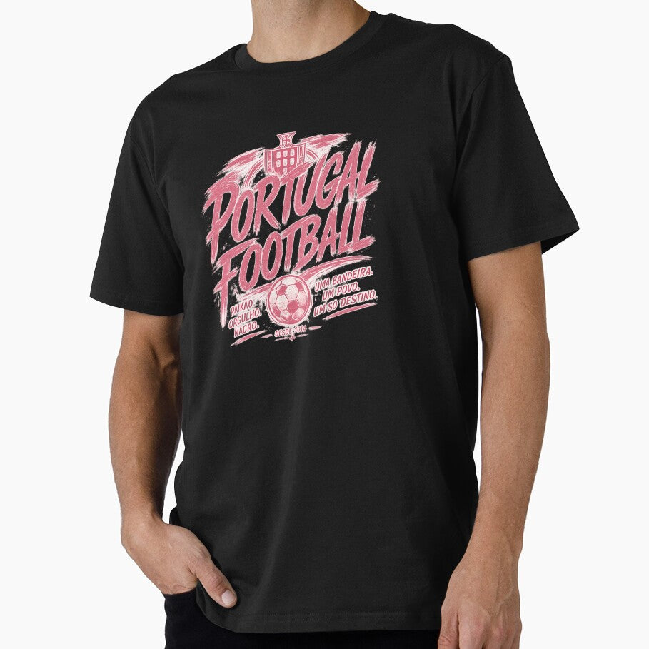 Portugal Football Blush Typography Design | National Soccer Fan Art by TKOprintdesigns