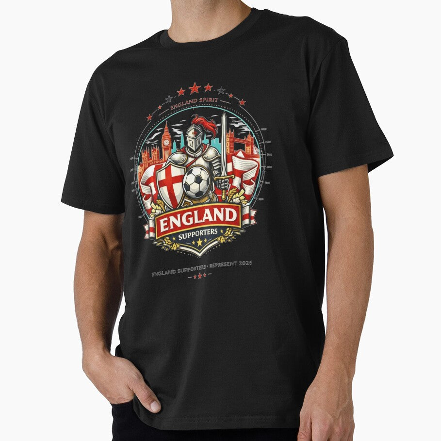 England Football Fans 2026 – Represent Football Knight shield by Inner Flame Studio
