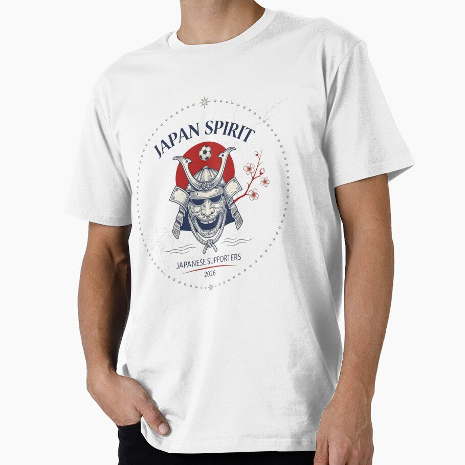 Japan Spirit Samurai Football Supporters 2026 Shirt | Japanese Soccer Fan Graphic Tee by Inner Flame Studio