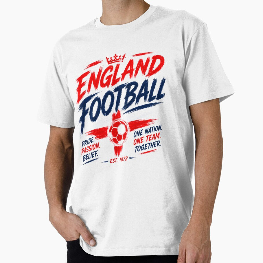 England Football Typography Design | National Football Fan Graphic by TKOprintdesigns