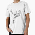 Zlatan Ibrahimovic Bicycle Karate Kick Sweden goal Line Art Black minimal by 442workshop