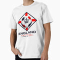 England Football Ultra Modern Minimal Color Blast Soccer Design by TKOprintdesigns