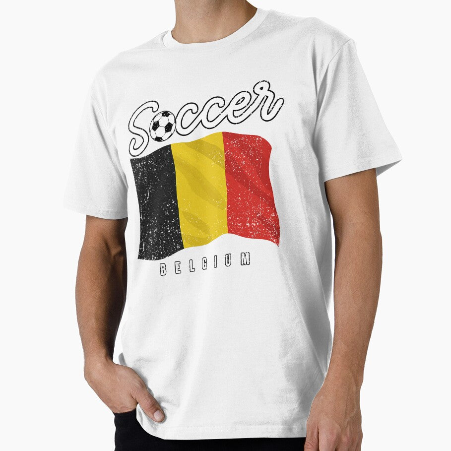 SOCCER TEAMS BIG FLAG - BELGIUM - Fans and Teams for Men and Women T-shirt by wallsandpatts