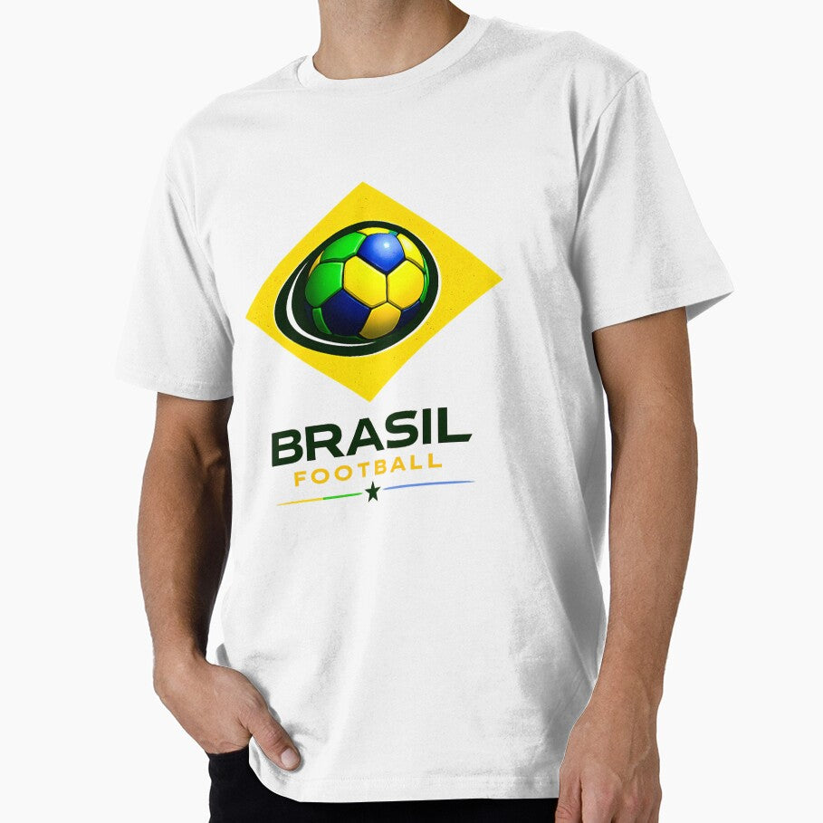 Brazil Football Color Blast Ultra Modern Minimal Soccer Design by TKOprintdesigns