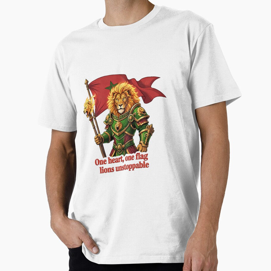 Morocco Lions Unstoppable – One Heart One Flag Moroccan Football Fan Art by MarsupilamiFans