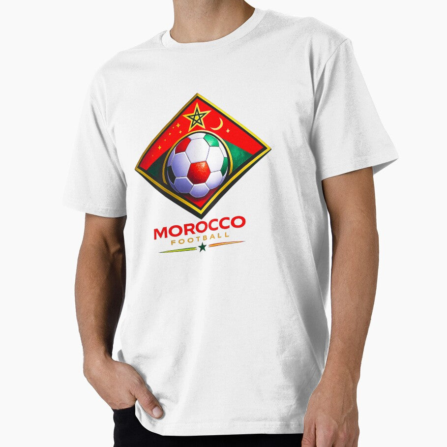 Morocco Football Ultra Modern Minimal Soccer Design by TKOprintdesigns