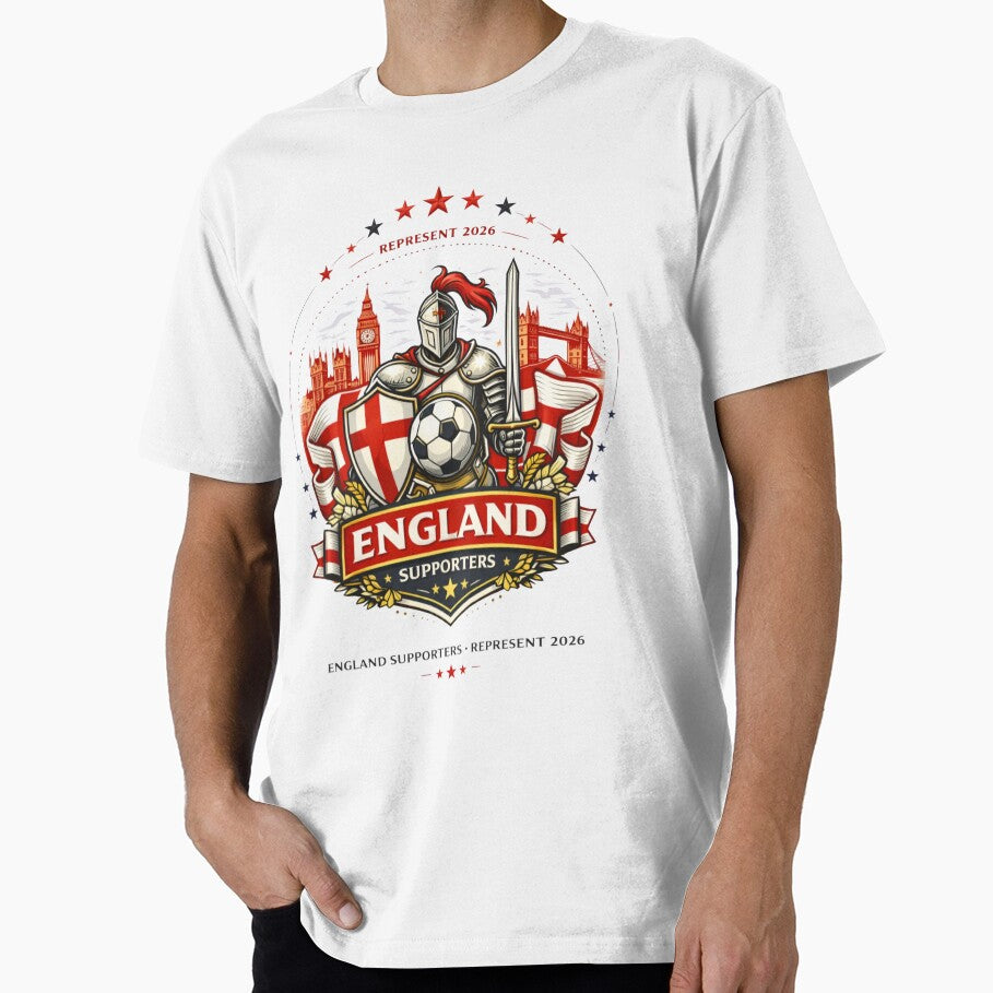 England Supporters 2026 – Represent Football Knight Crest by Inner Flame Studio