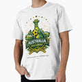 Australia Soccer Fans Vintage Kangaroo Football Design | Socceroos Style Supporters by Inner Flame Studio