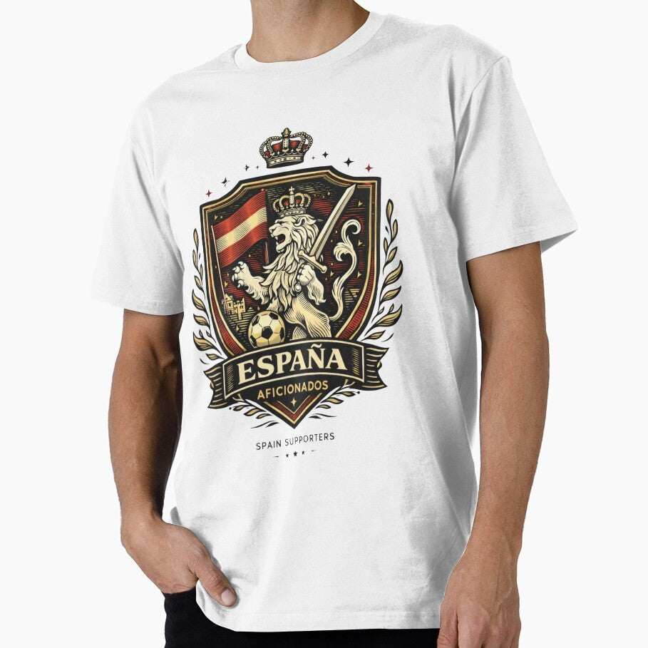 Spain Soccer Crest – España Aficionados Lion Warrior Football Fan Merch by Inner Flame Studio