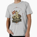 Spain Soccer Crest – España Aficionados Lion Warrior Football Fan by Inner Flame Studio