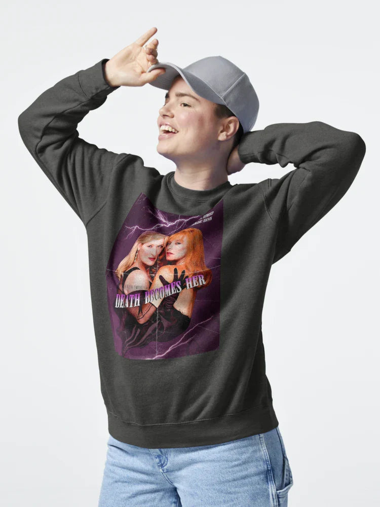 "Death Becomes Her" Vintage Movie Poster Classic T-Shirt Hoodie, Sweatshirt | PureTeeCo.com (Image 4)