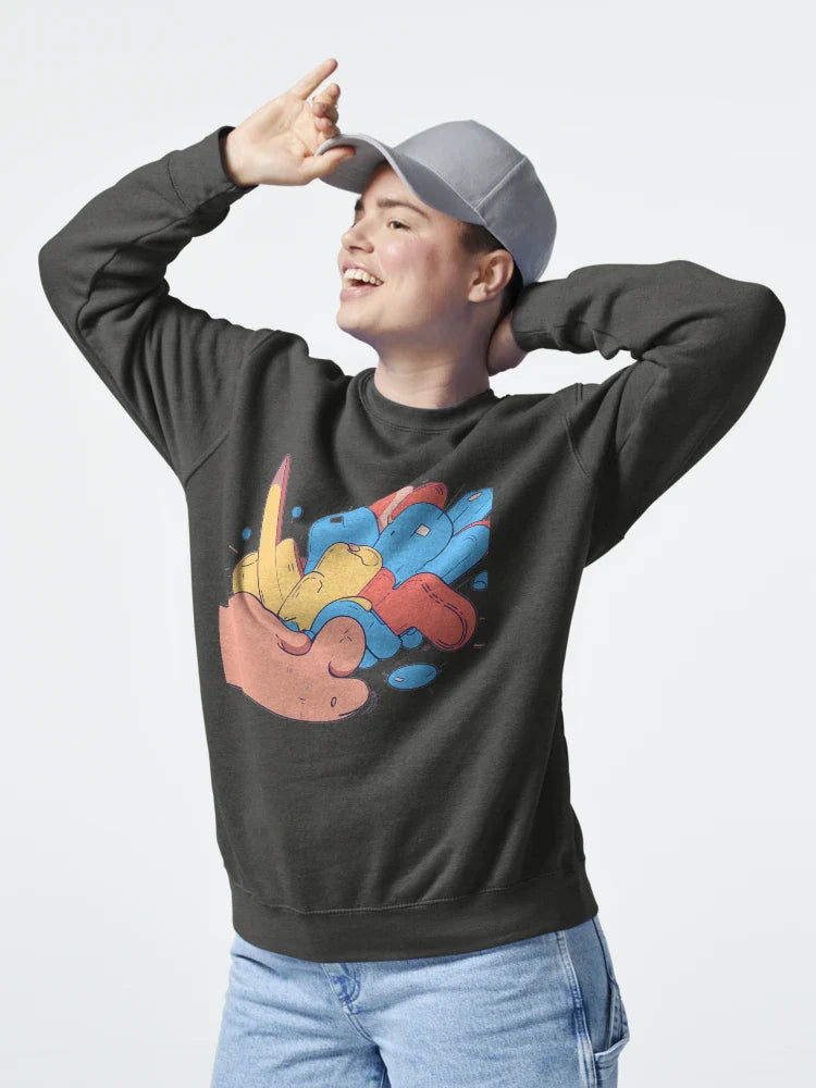 Red Blue Yellow Celebration Joyful Festive Characters Colorful Classic T-Shirt