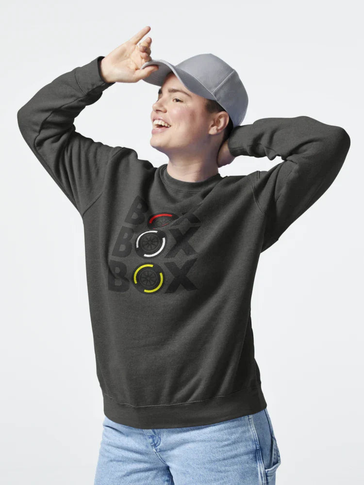 "Box Box Box" F1 Tyre Compound Design Classic T-Shirt Hoodie, Sweatshirt | PureTeeCo.com (Image 4)