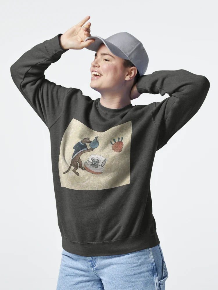 "The Wise Dog of the Healing Arts", medieval painting, 11th century AD Classic T-Shirt Hoodie, Sweatshirt (Image 4)
