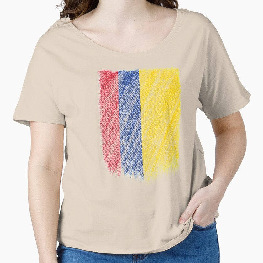 Colombian Flag Shirt Colombia Flag T shirt Wavy Retro Design by cgocgy