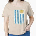 Uruguayan Flag Shirt Uruguay Flag T shirt Grunge Retro Design by cgocgy