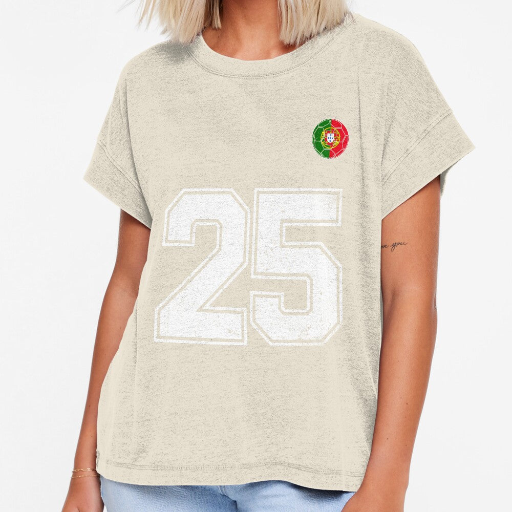 Portugal Soccer Number 25 Vintage Sports Fan by OliviaHayesArt