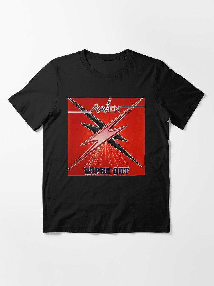 Raven - Wiped Out album 1982 Essential T-Shirt Hoodie, Sweatshirt | PureTeeCo.com (Image 3)